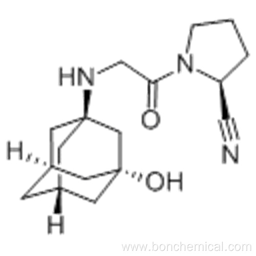 2-Pyrrolidinecarbonitrile,1-[2-[(3-hydroxytricyclo[3.3.1.13,7]dec-1-yl)amino]acetyl]-,( 57365970, 57187834,2S)- CAS 274901-16-5 